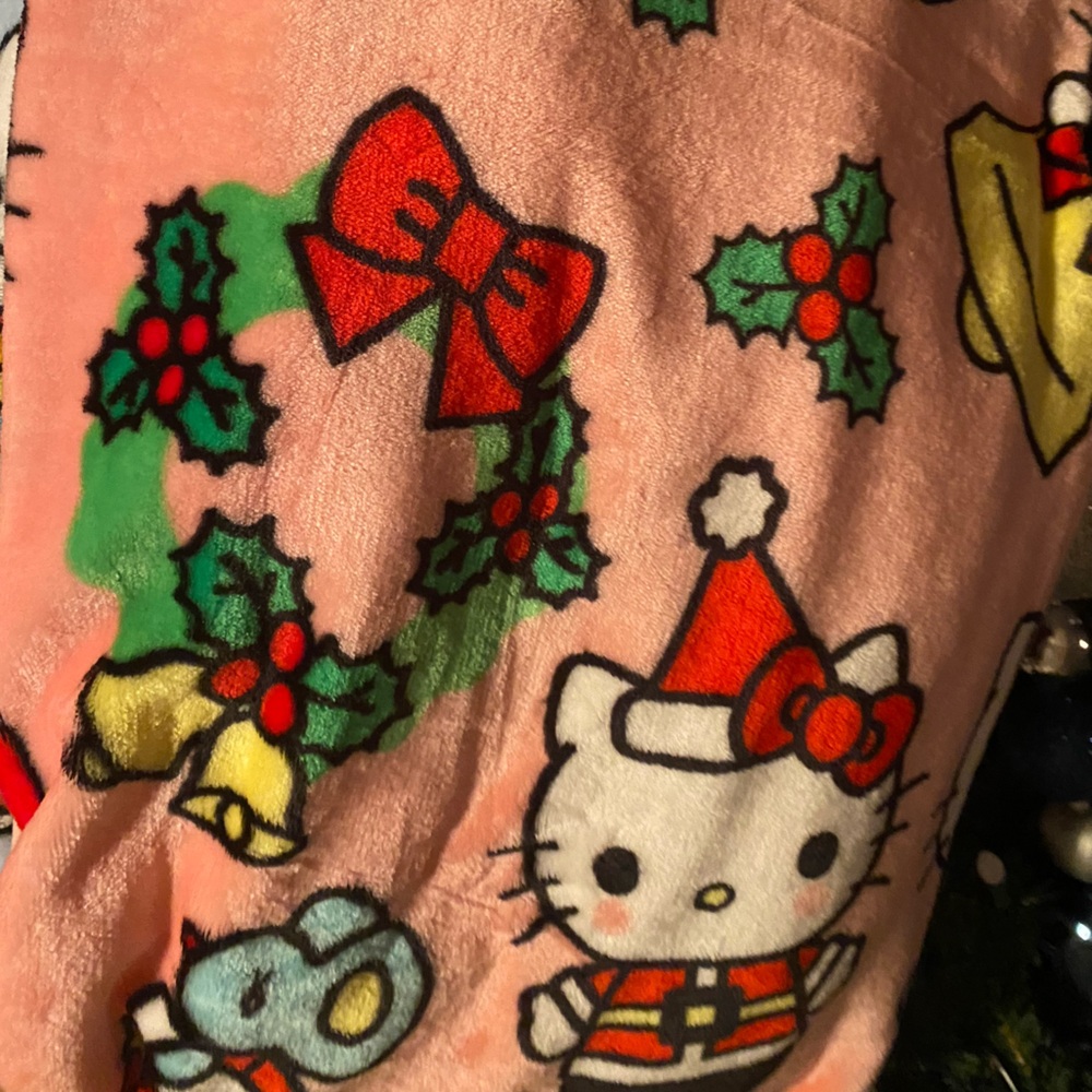 Hello Kitty Christmas Blanket
